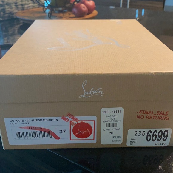 100% authentic Christian Louboutins. So kate 120 suede unicorn (sequence) - Picture 3 of 5